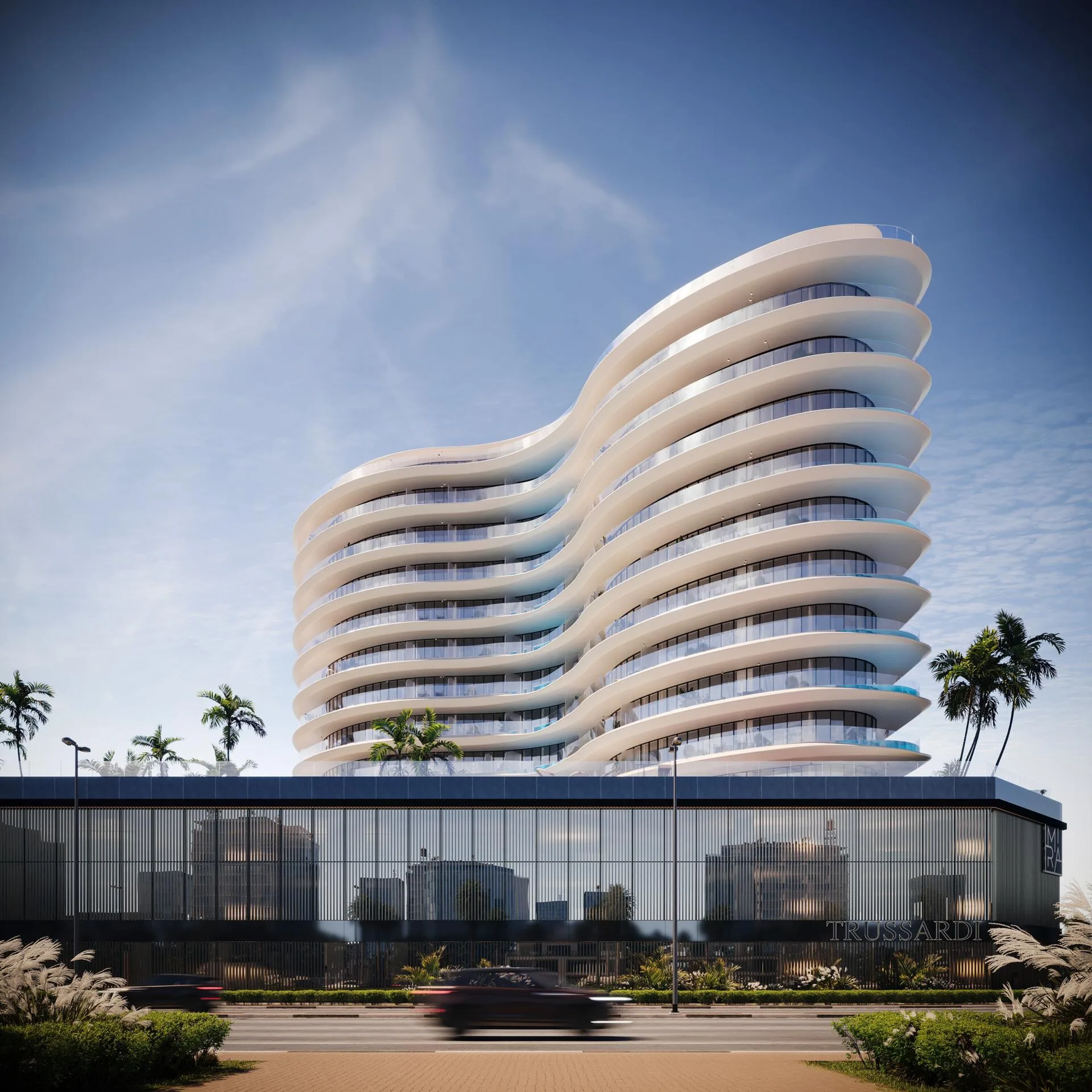 Башня Trussardi Residences Phase II с волнами балконов