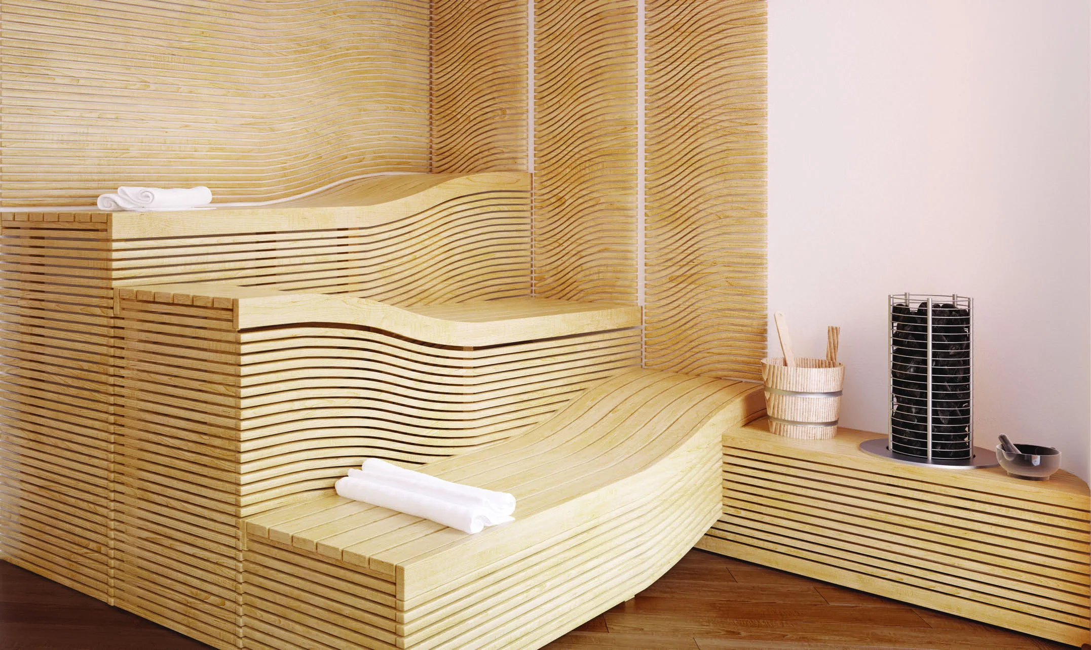 Сауна в Sky Spa дома Upper House