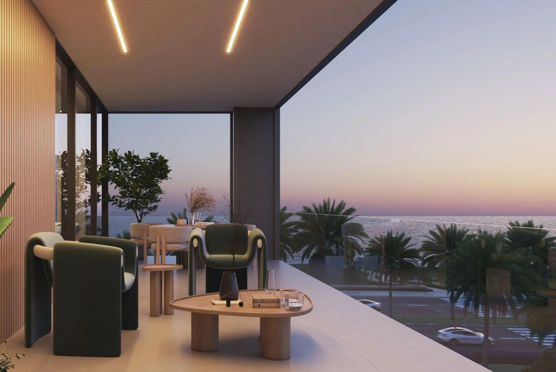 Лаунж Uno-Luxe с видом на море
