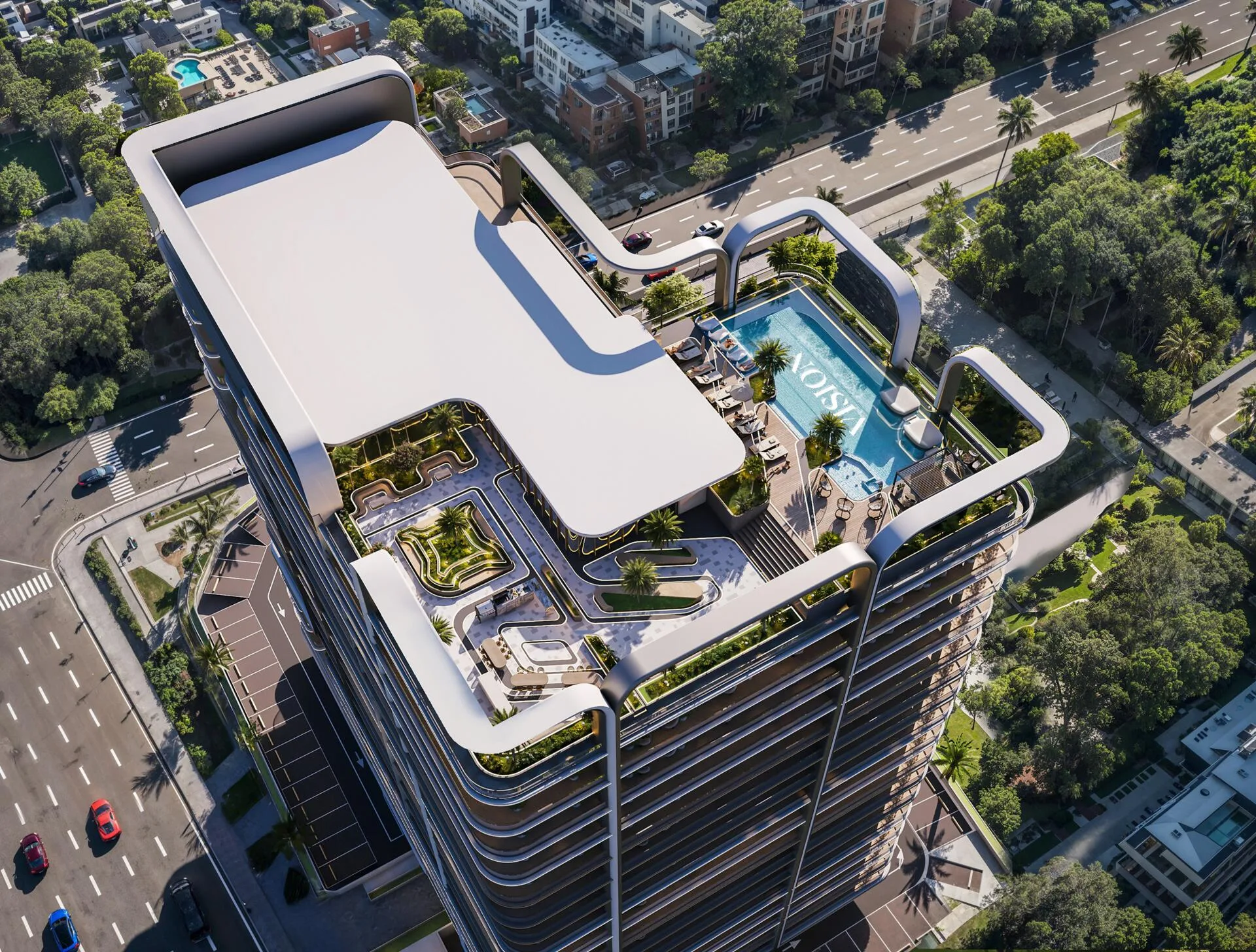 Verde by Vision и Dubai Sports City с высоты