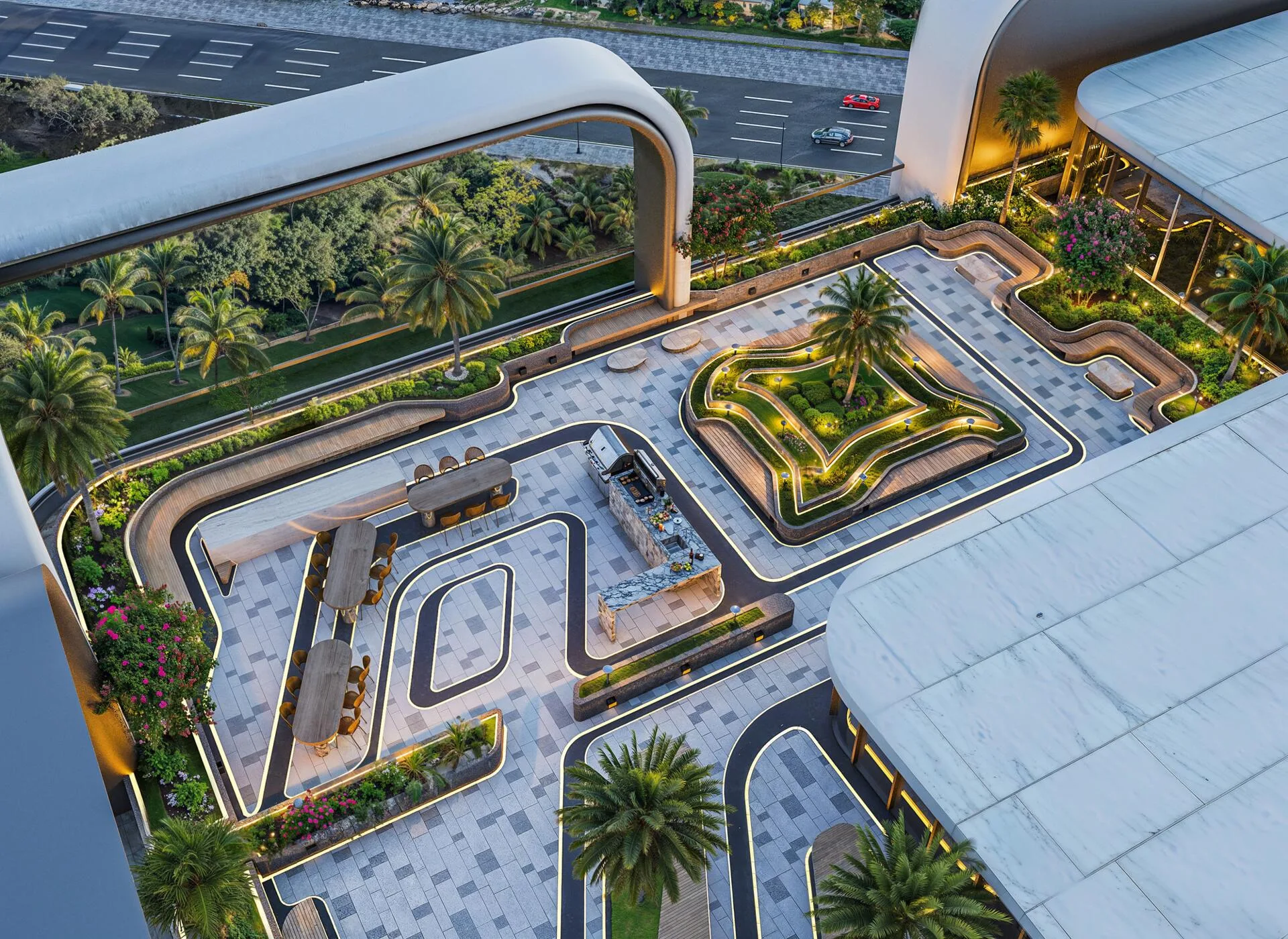 Зона барбекю в Verde by Vision