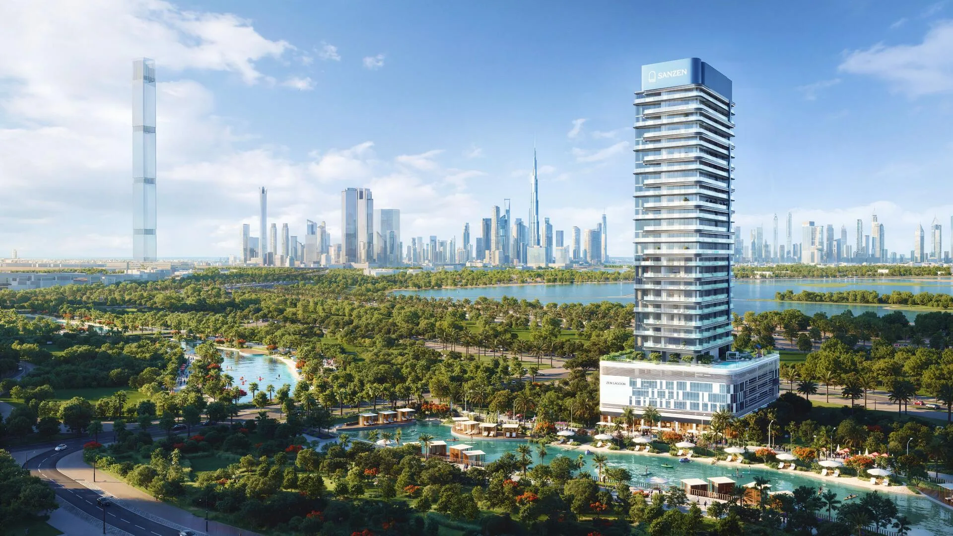 Zen Lagoons среди зелени Meydan Horizon